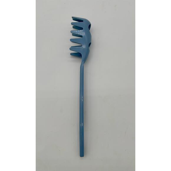 Vintage Tailor Made Kitchen Utensil Set Blue Plastic Spatula Spoon Pasta Server - Picture 4 of 7